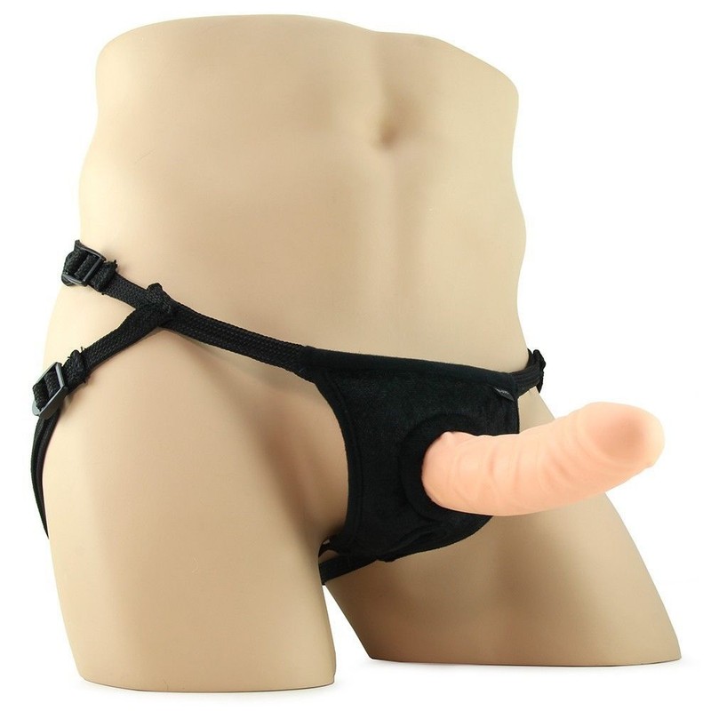 Everlaster Wishbone – Realistic Hollow Male Strap-On Dildo w/ Harness Sex Toy