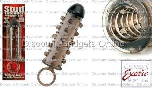 Stud Extender Support Ring Penis Extension Cock Length-Girth w/ CLIT STIMULATORS gallery