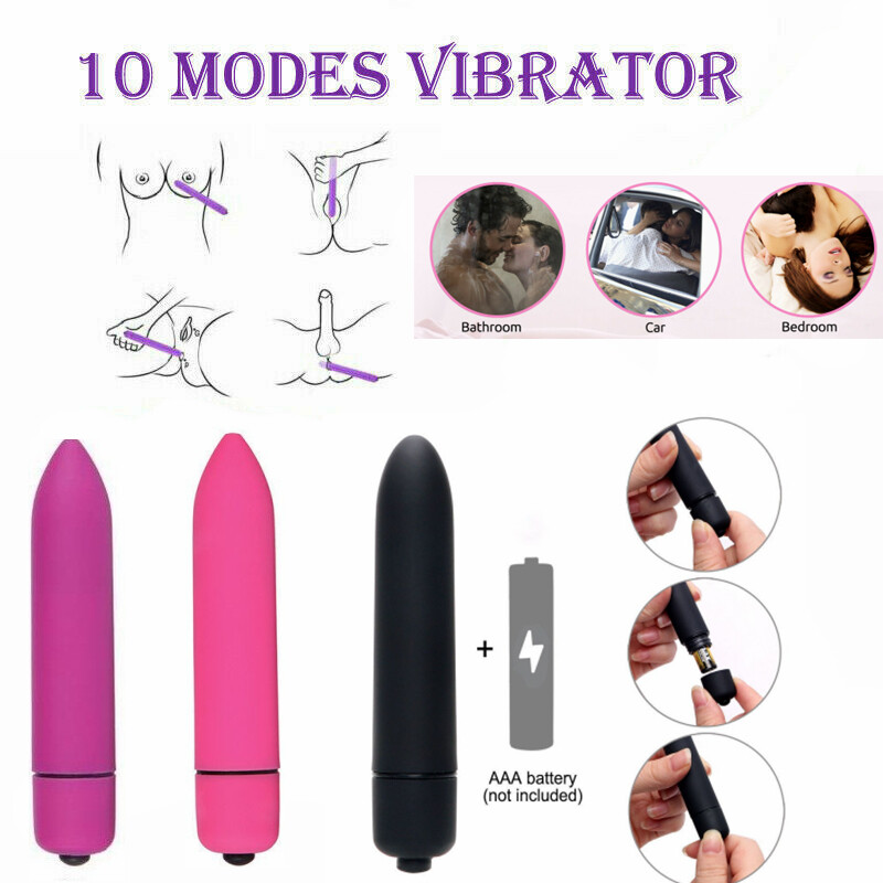1/ 3Pack Bullet Vibrator 10 Speeds Clit Vibe Dildo Anal G-spot Massager Sex Toys