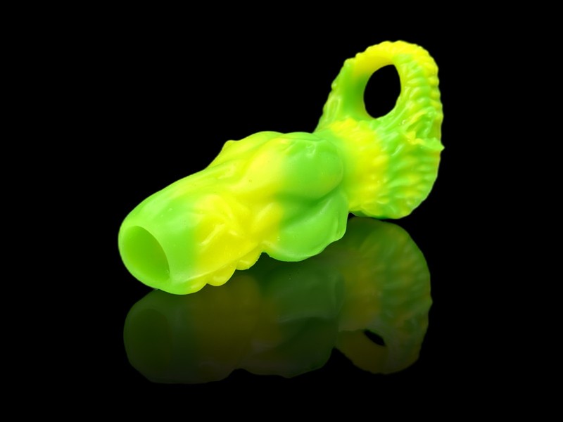 Fantasy Werewolf Silicone Sleeve Handmade Platinum Enlarger Cock Ring 2 Sizes gallery
