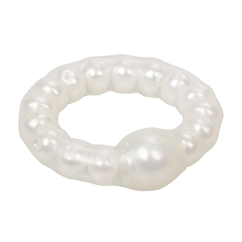 Stretchable Male Penis Erection Enhancer Cock Ring w/ Pearl Stimulation Beads gallery