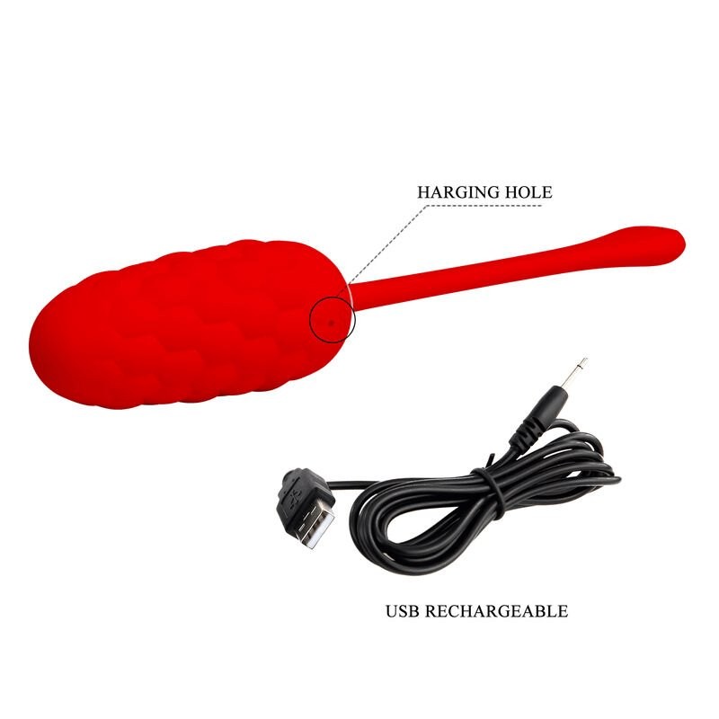 Pretty Love Marina - Vibrating Egg with Red Texture gallery