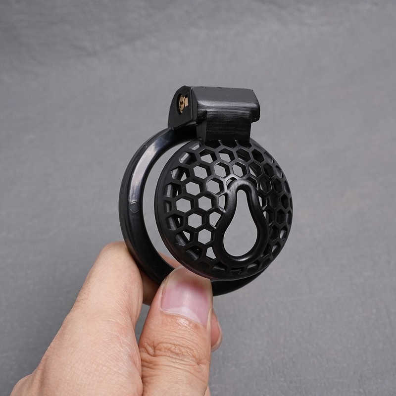 Breathable Chastity Cock Cage for Male Hollow Device 4 size Lock Rings US BDSM gallery