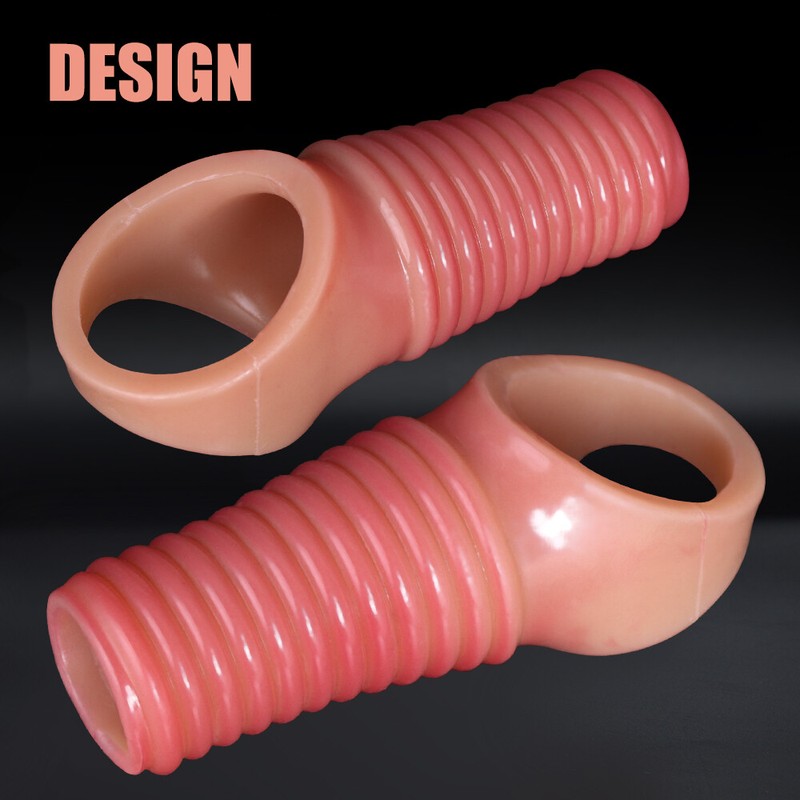 Men-Penis-Sheath-Penis Extender-Enlarger-Enhancer-Sleeve-Cock-Girth-Extender NEW gallery
