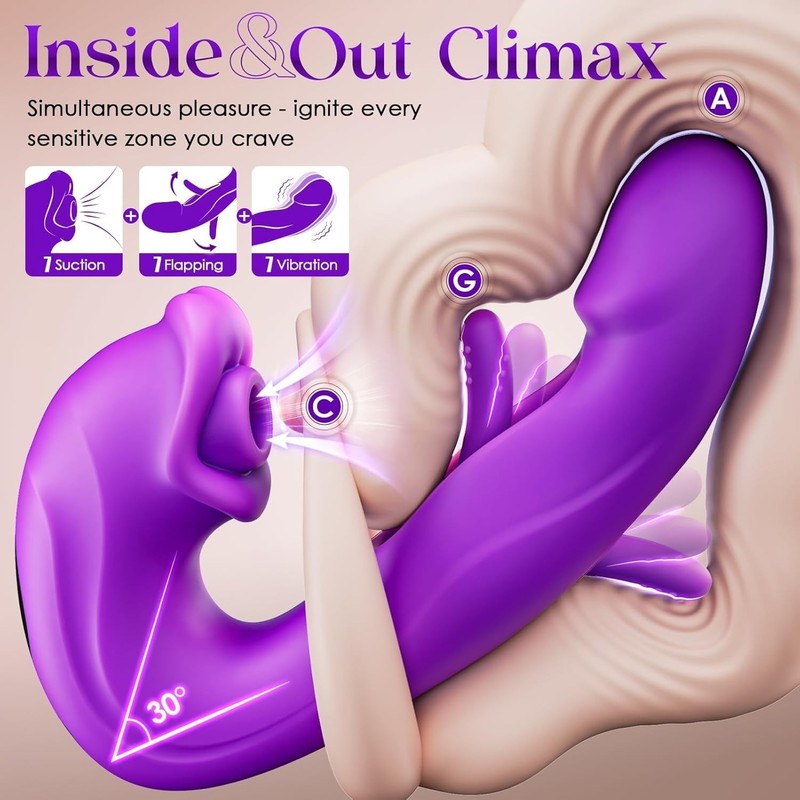 MOOLIGIRL Sucking Vibrator Women Sex Toys - AI Sync Flapping G Spot Vibrator Dil gallery