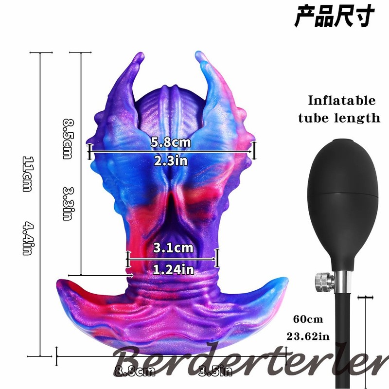 Big Knot Anal Dildo Inflatable Buttplug Max 11cm Huge Anal Dilation Plug Sex Toy gallery