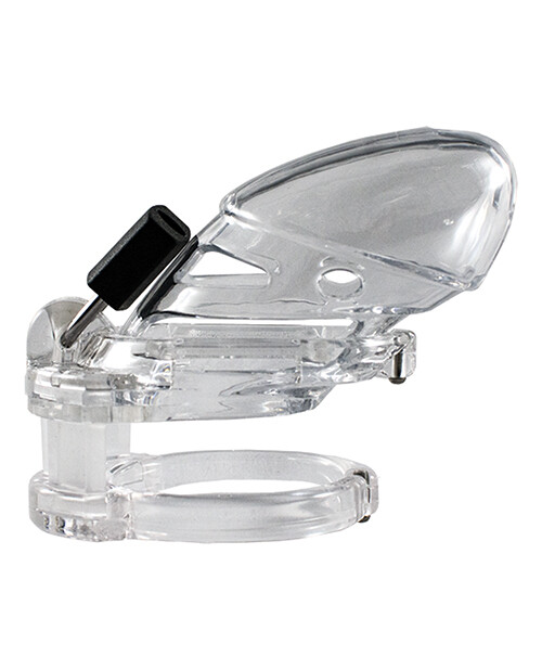 THE VICE MALE CHASITY LOCKED IN LUST PLUS CLEAR PENIS CAGE