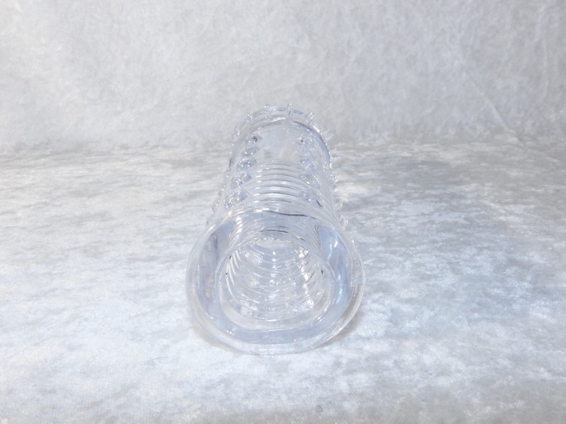 Adonis Penis Extender Male Nub Ribbed Sleeve Enhancer Extension Clear gallery
