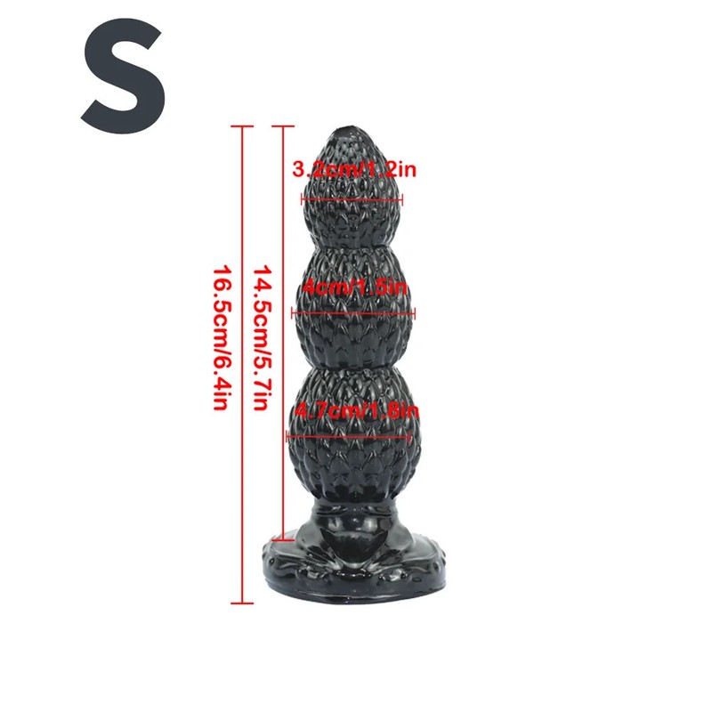 Black Anal Plug Dildo Prostate Massage Deep Butt Plug Long Anal Toys Big Dilator