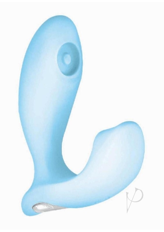 Sky Stratus Tapping Rechargeable Silicone Plug - Blue gallery