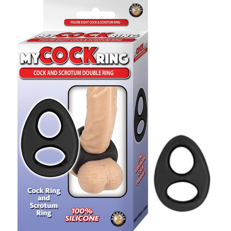 My Cockring Cock & Scrotum Double Ring - Black