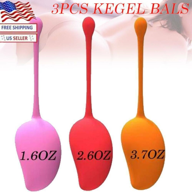 3Pcs Kegel Exerciser Weights Pelvic Floor Ben Wa Balls Vaginal Bladder Control