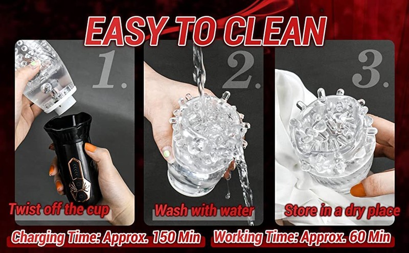 Automatic HandsFree Male Masturbaters Telescopic Cup Stroker Sex Toys For Men US gallery