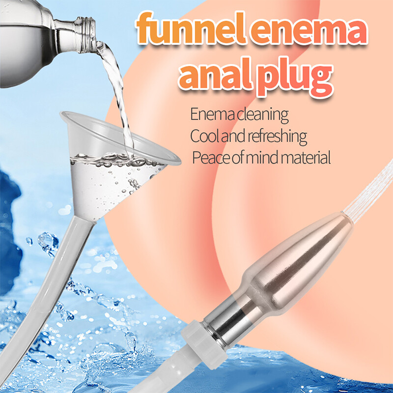 Shower Cleansing Vaginal Anal Enema Colon Douche System Connect Bottle&Funnel gallery