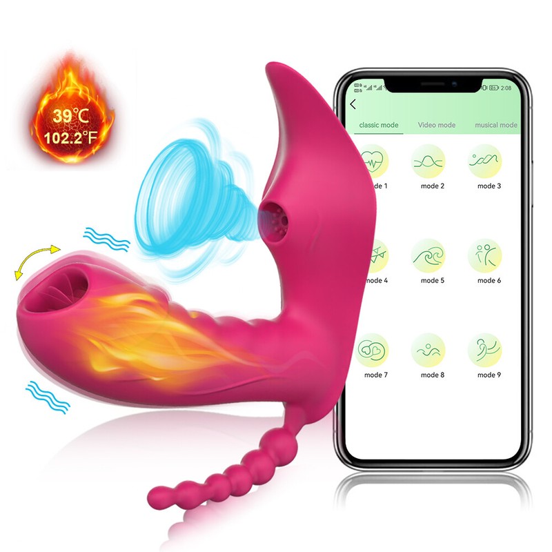 Clitoral Sucking Vibrator Adult Sex Toys Wearable Butterfly Tongue Egg Vibrators