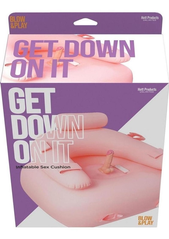 Inflatable Cushion with Wired Remote & Vibrating Silicone Dildo