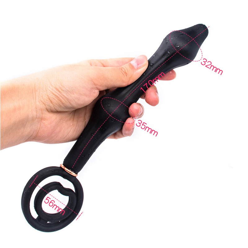 Male-Extra-Huge-Inflatable-Prostate-Anal-Sex-Butt-Plug-Dildo-Bead-Men-Women-Toys gallery