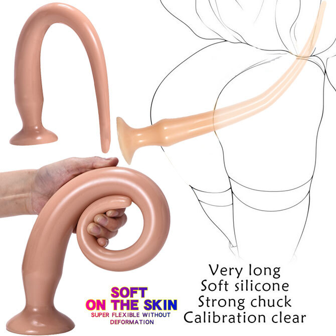 Super Long Butt Plug Huge Flexible Anal Dildo Suction Cup Sex Toys for Women Men gallery