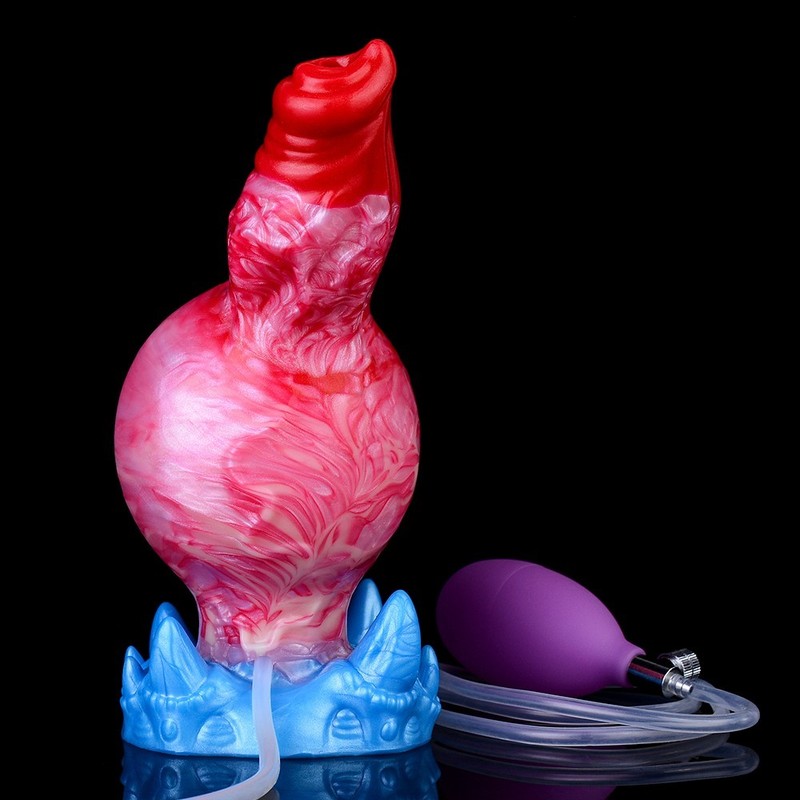 Inflatable & Squirting Fantasy Dildo Penetration Dong Lesbians Sex Toy for Women gallery