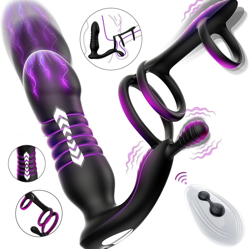 Thrusting-Adult-Anal-Butt-Pro-Prostate-Massager-G-spot-Stimulator-Men-Sex-Tools