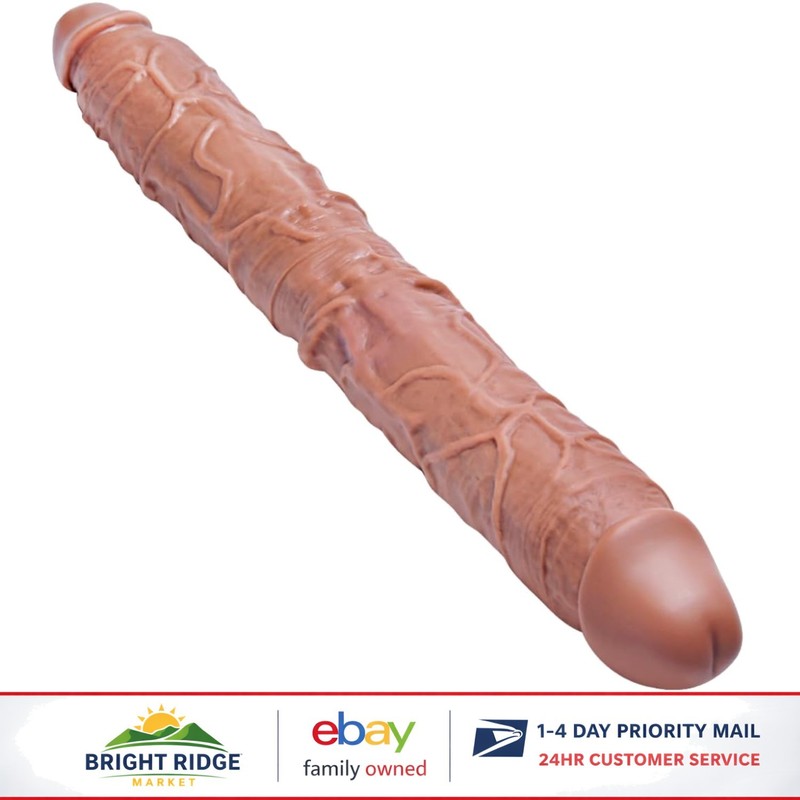 Thick Double-Ended Dildo, 20.5 Inch Flexible Silicone for Enhanced Satisfaction