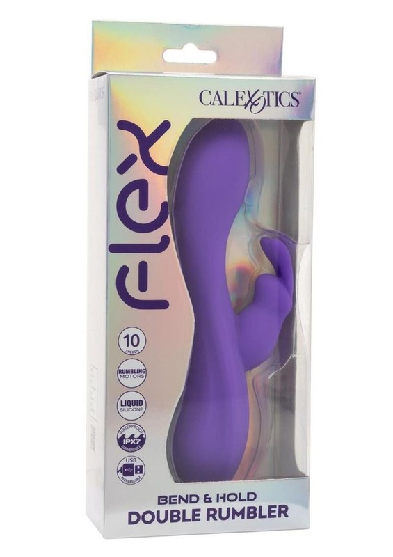 CalExotics Flex Bend And Hold Double Rumbler Rabbit Vibrator gallery