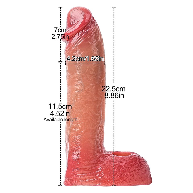 Male Vibrator Penis Sleeve Cock Sheath Realistic Extender Sex Toys for Men Adult gallery