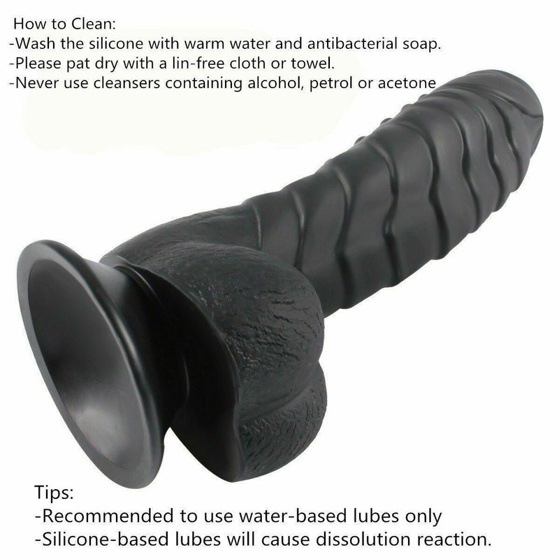 Silicone Suction Cup Dildo Realistic Huge Cock Women Sex Toy Thick Dong Anal