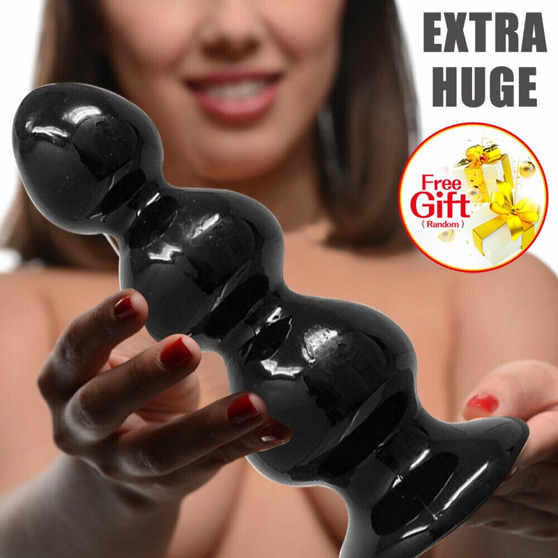 6.5&Prime;Huge Extra Large XXL Anal Plug Dildo Ribbed Butt Stretcher Anal Play Sex Toy