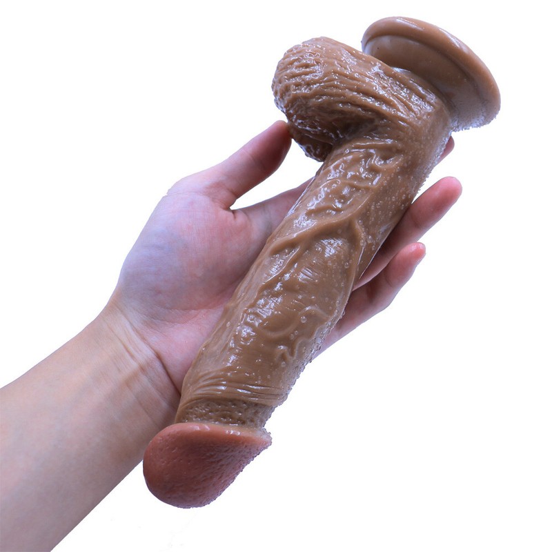 8.4In Realistic Penis Dildo Cock G-spot Vaginal Massager Butt Plug Dilator Toys gallery