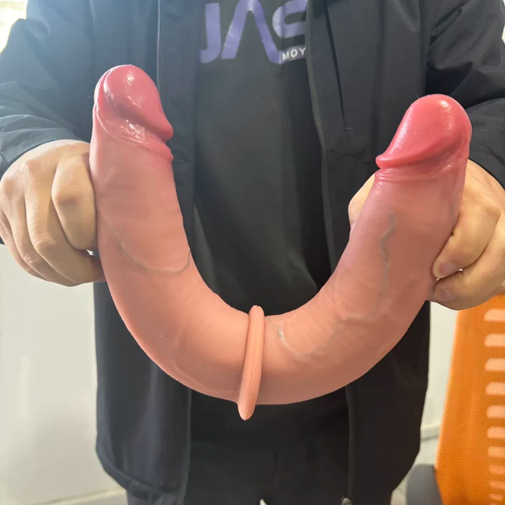15&Prime; Double Head Liquid Silicone Realistic Dildo Suction Cup Anal Vagina Sex Toys