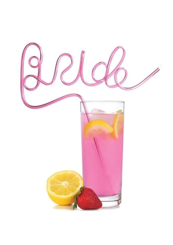 Glitterati Bride Party Straw Twisty Straw for Bride-to-Be