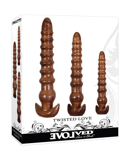 Evolved Twisted Love 3 pc Plug Set – Gold