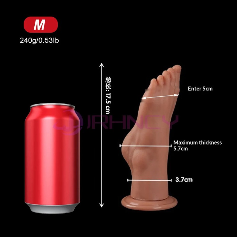 Soft Feet Anal Butt Plug Deep Penis Masturbator Dildo Dilator Stimulator Sex Toy