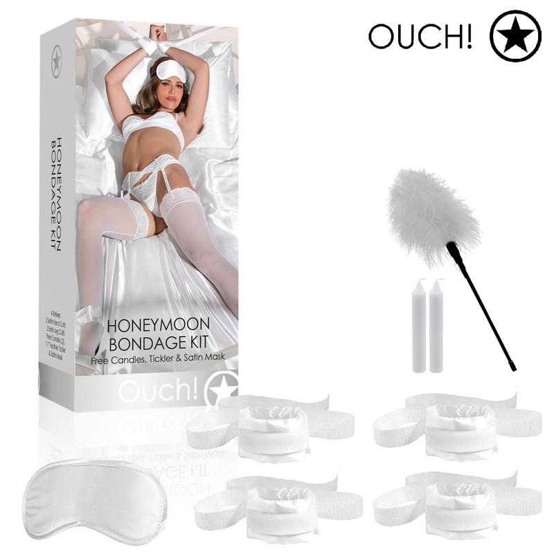 Ouch! Constrictive Bed Set Bondage BDSM Fetish Bed Honeymoon Restraint Sex Kit