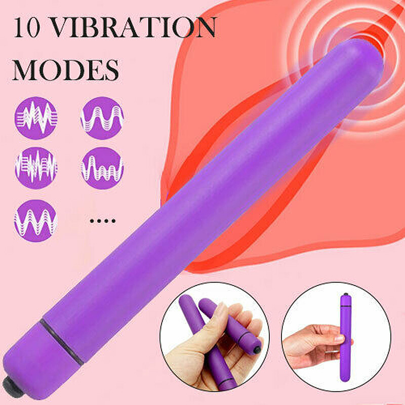 Extra Long Slender Bullet Vibrator Clit Anal G-Spot Sex Toy For Women-Multispeed gallery