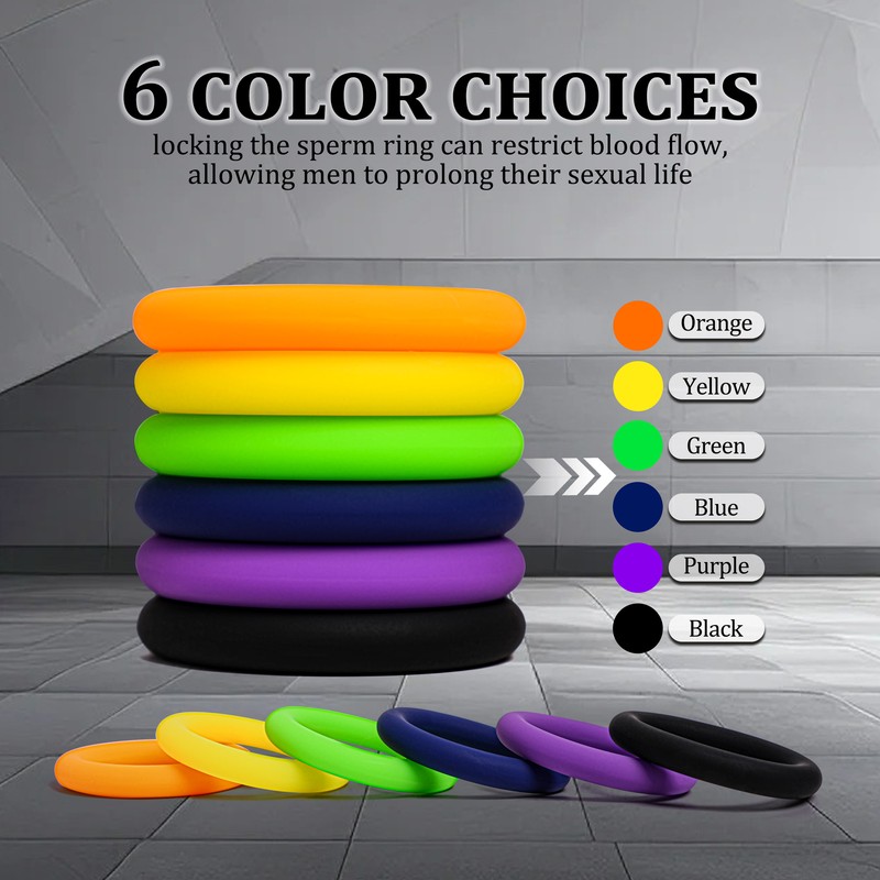 3PCS Silicone Penis Cock Rings Enhancer Delay Ejaculation Stretcher Ring for Men gallery