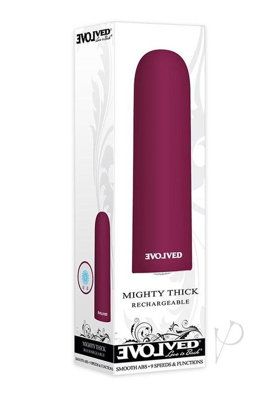 Mighty Thick Rechargeable Bullet Vibrator – Red