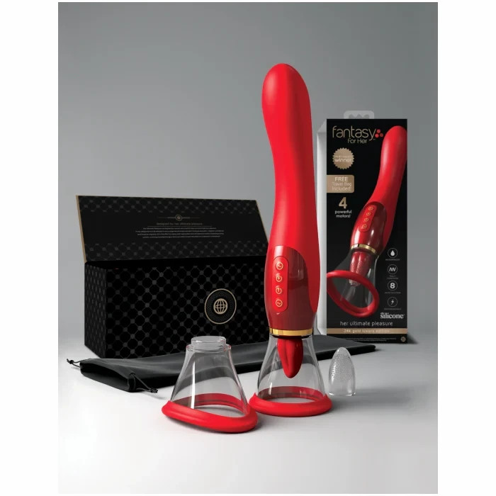 Fantasy For Her Ultimate Luxury Edition W/travel Bag – Sucking Licking Vibrator