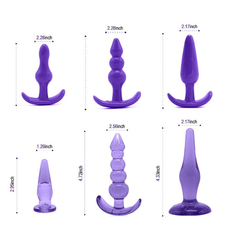 Anal Trainer Beginner Kit Set Butt Plug Dildo Beads Prostate Massager Sex Toys gallery