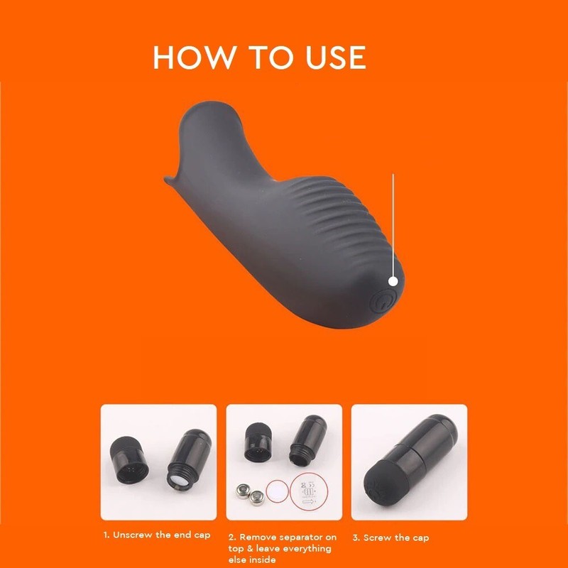 Silicone Vibrating Finger Massager Sleeve Clitoral G-spot Vibrator gallery