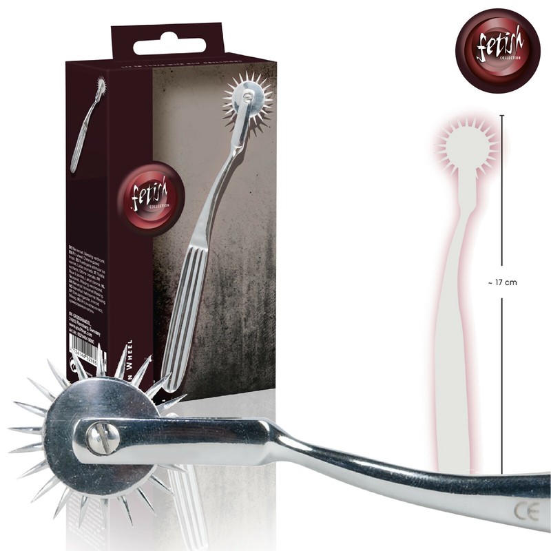 Fetish Collection Body Massager Pinwheel Body Massager Swirl Metal