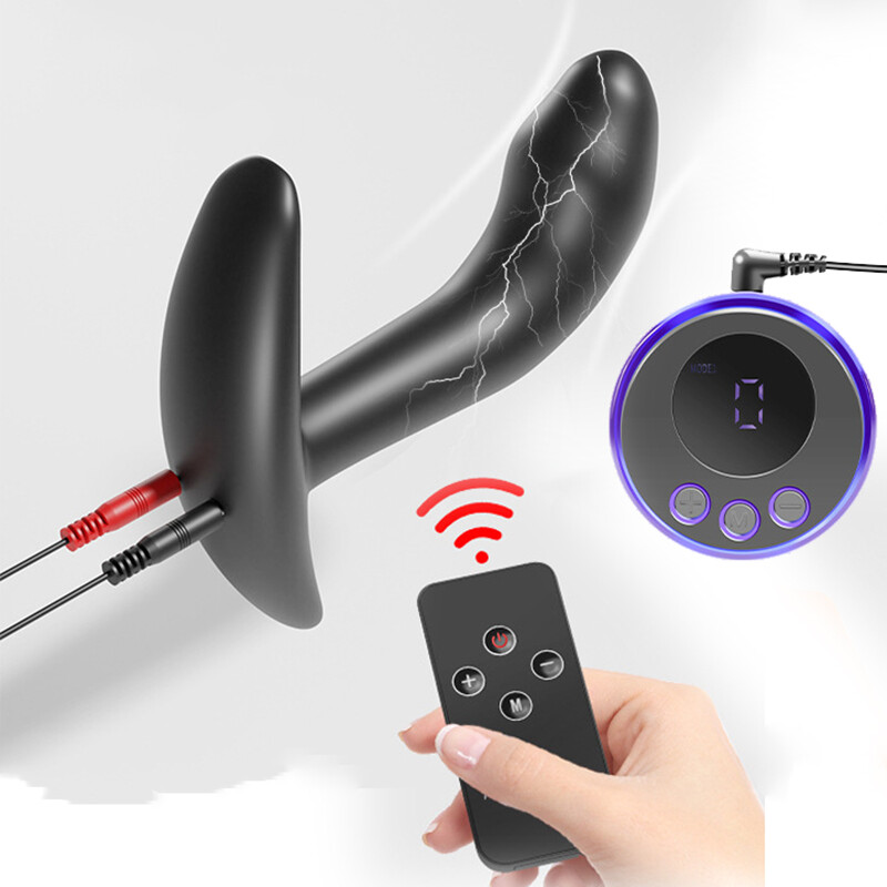 Electric Electro Male Prostate Massager Anal Butt Plug Sex Toys For Men E-Stim