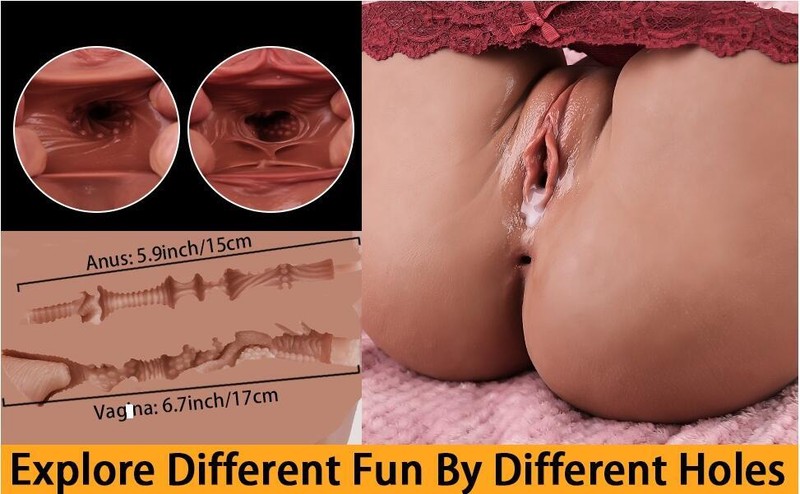 23lb Big Butt Ass Male Masturbator Real Size Sex TPE Doll Pussy Anal Sex Toy gallery
