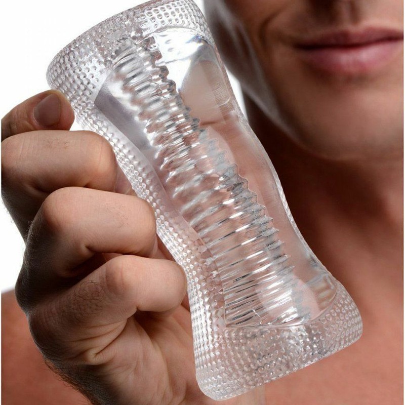 Silicone Jelly Male Masturbator Sleeve Stroker Pocket Pussy Stroker Sex Toy Men