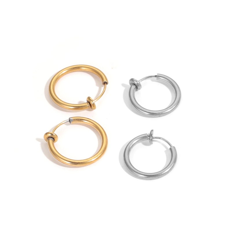 Vaginal Jewelry Pair Non-Piercing Stainless Labia-Clitoris Ring 2 Sizes Colors