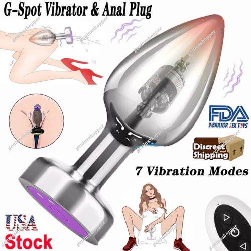 Vibrating Butt Plug Anal Toy Anal Vibrator Remote Control Men Women Sex Toys
