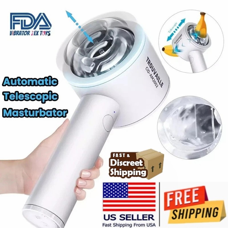 Male Masturbaters Automatic Sucking HandsFree Telescopic Cup Stroker Men Sex Toy