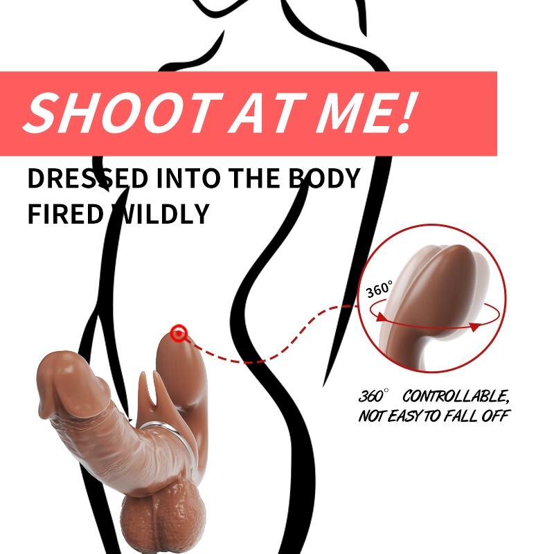 Wearable Realistic Silicone Strap On Thrusting Dildo Men Penis Adult Lesbian US