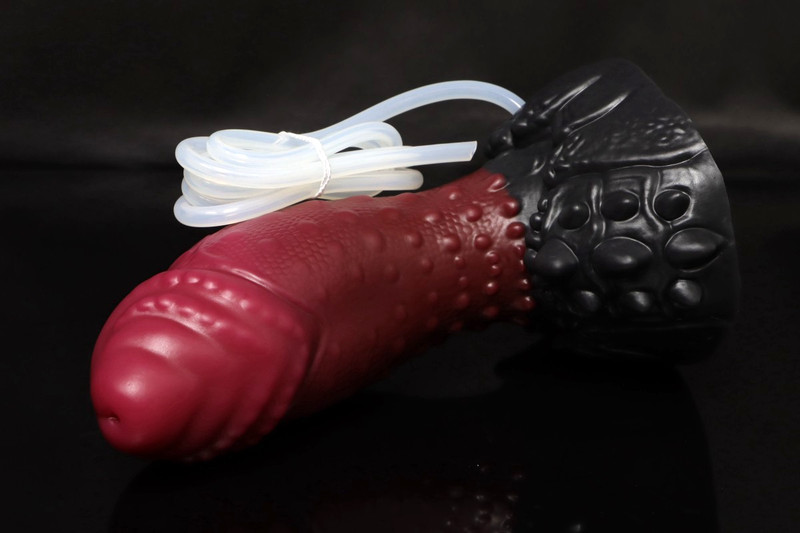 NEW Bad Dragon CRACKERS Fantasy MEDIUM Silicone Dildo CUM TUBE SUCTION Cup SOFT